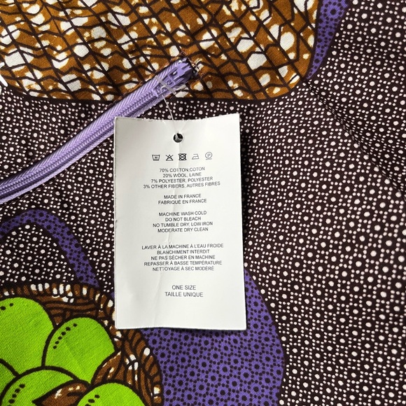 Anthropologie Maud Fourier Reversible Striped Tote NWT Colorful Serape Bag - Picture 12 of 16